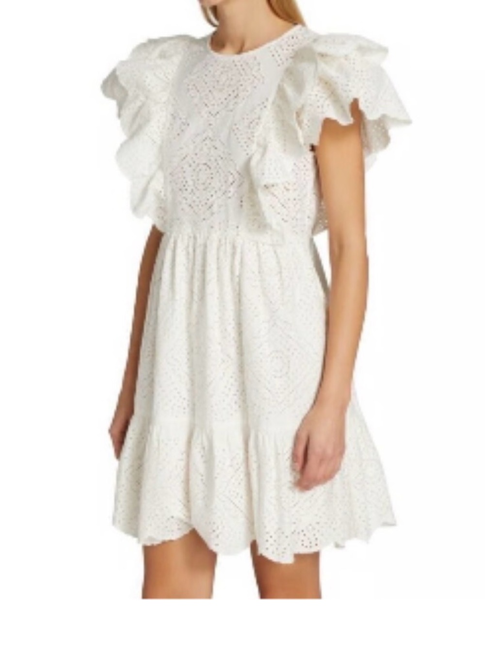 NWT SEA New York Vienne Women’s Cotton Eyelet Lace Mini Dress